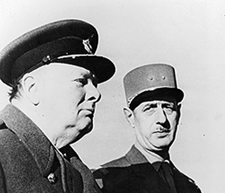 Le «féal» des Anglais, De Gaulle aux coté de Churchill